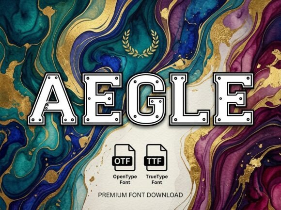 Aegle: A Monumental Display Typeface for Digital Impact