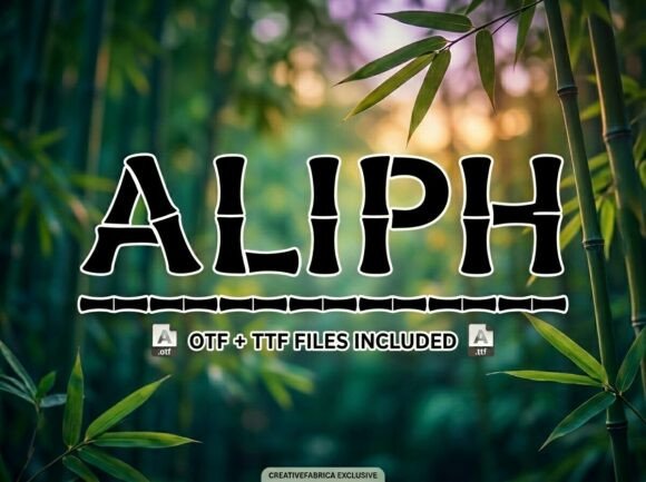 Aliph: A Display Font That Makes Your Brand Instantly Memorable