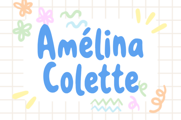 Amelina Colette: A Playful Display Font for Handmade Charm