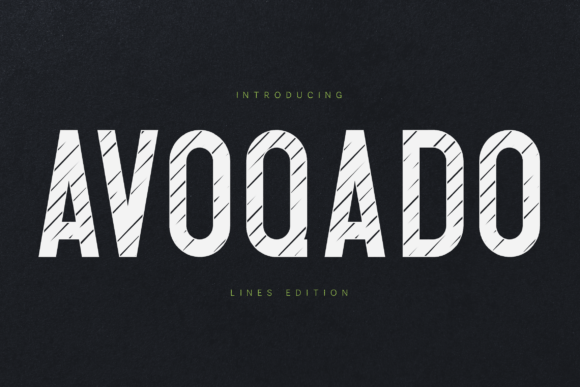 Avoqado Striped: The Display Font That Anchors Your Campaign Message