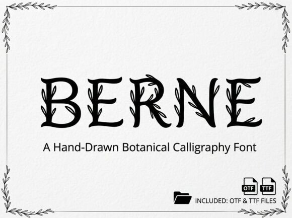 Berne: A Bold Display Font That Commands Attention