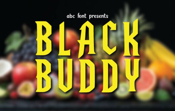 Black Buddy: A Bold Display Typeface for Campaign Headlines