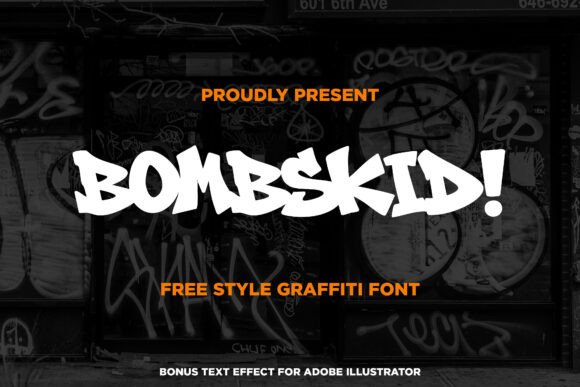 Bombskid: A Bold Display Font for Small Business Branding