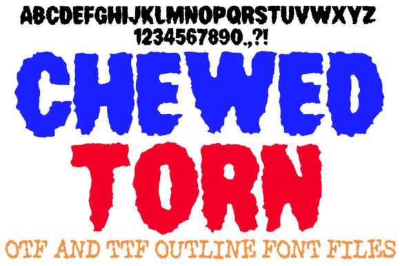 Chewed Torn: A Bold Display Font That Makes Your Brand Impossible to Ignore