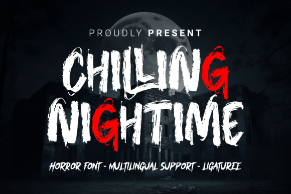 Chilling Nighttime: A Horror Display Font That Stops Scrolling