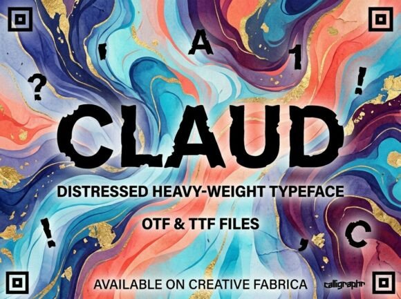 Claud: A Distressed Display Typeface That Grabs Scrolling Eyes