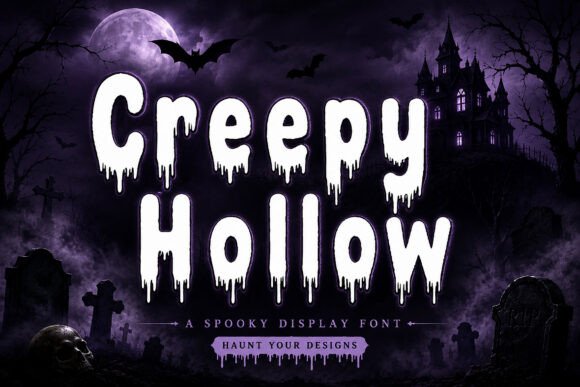 Creepy Hollow: A Spooky Display Font with Editorial Soul