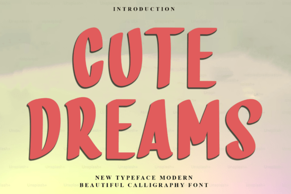 Cute Dreams Font: Warm, Playful Display Type for Handmade Creators