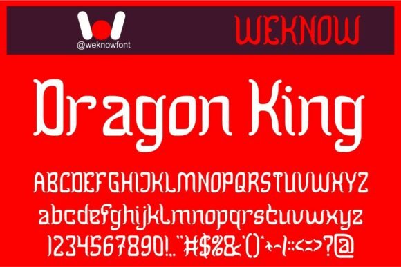 Dragon King: A Display Font That Commands Attention
