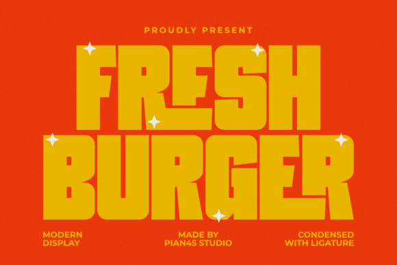 Fresh Burger: A Bold, Delicious Display Font for Makers