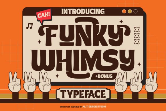 Funky Whimsy Typeface: Retro Charm That Works Online