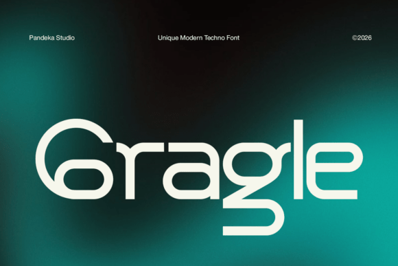 Gragle: A Futuristic Display Font for Digital Branding