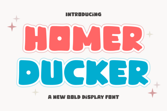 Homer Ducker: A Playful Display Font That Lands With Impact