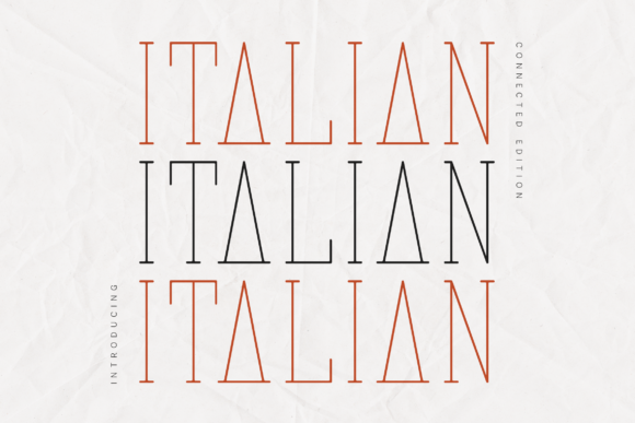 Italian Connected Edition: A Display Typeface for Editorial Elegance