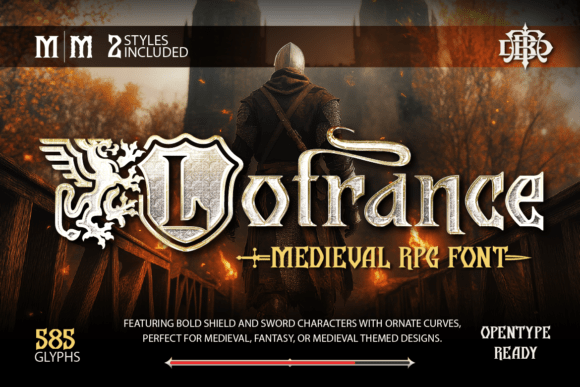Lotrance: A Bold Medieval Display Font for Digital Branding