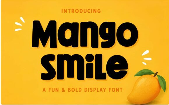 Mango Smile: A Playful Display Font for Joyful Digital Branding