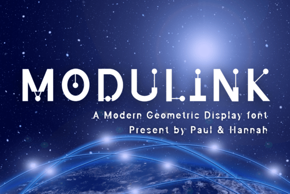 Modulink: A Futuristic Display Font for Handmade Brands