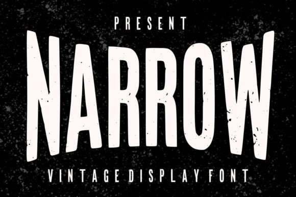 Narrow: A Bold Vintage Display Font for Handmade Creators