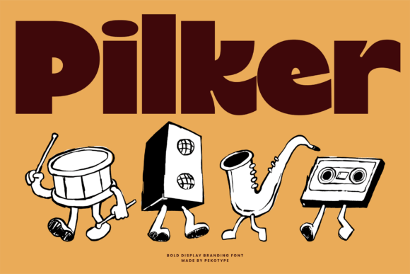 Pilker: A Bold Display Font That Builds Brand Recognition