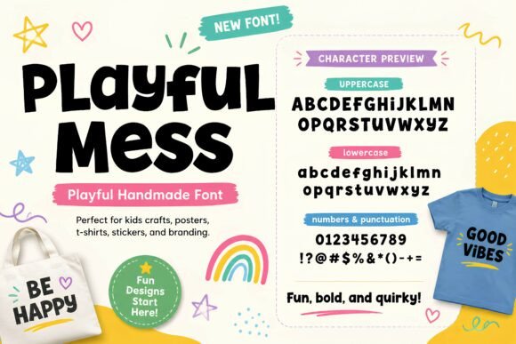 Playful Mess: A Display Font That Makes Your Brand Feel Human