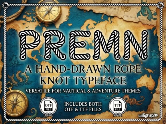 Premn: A Rugged Display Typeface That Builds Brand Character
