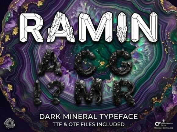 Ramin: A Crystalline Display Typeface for Editorial Soul