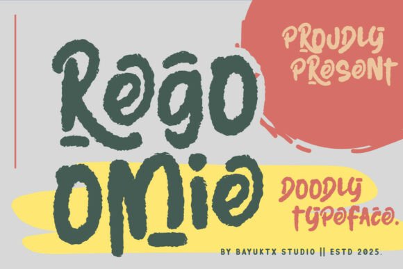 Regoomie: A Hand-Drawn Display Font That Feels Like a Warm Invitation
