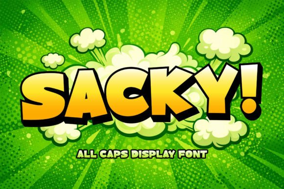 Sacky: A Bold Display Font That Elevates Web Headlines