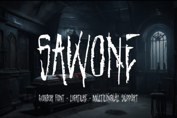 Sawone: A Hauntingly Beautiful Display Font for Crafters