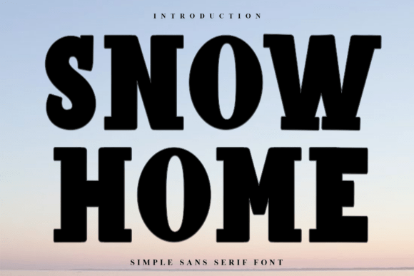 Snow Home: A Festive Display Font for Scroll-Stopping Campaigns