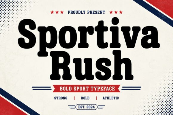 Sportiva Rush: A Dynamic Display Font for Bold Digital Branding