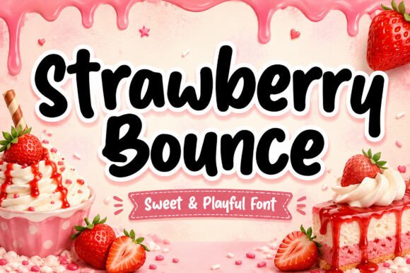 Strawberry Bounce: A Playful Yet Precise Display Font