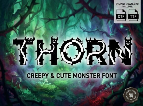 Thorn: A Display Font That Balances Spooky Charm and Editorial Clarity