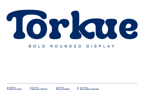 Torkue: A Playful Display Typeface for Handmade Brands