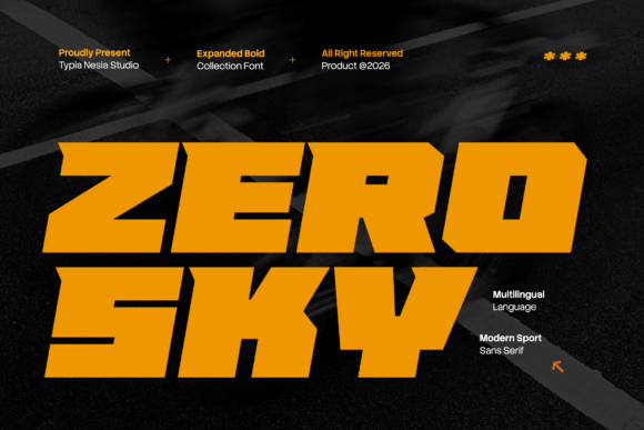 Zero Sky Font: Bold, Futuristic Branding for Small Businesses